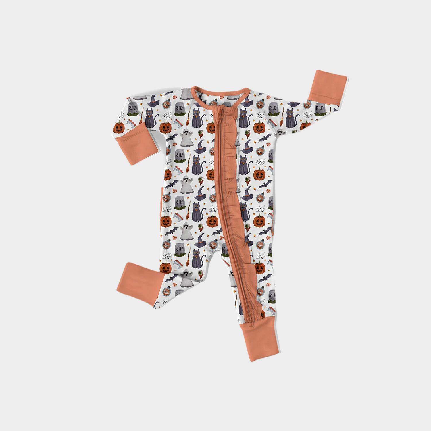 Vibrant Mix-Themed Bamboo Fiber Baby Romper REAL SILK LIFE