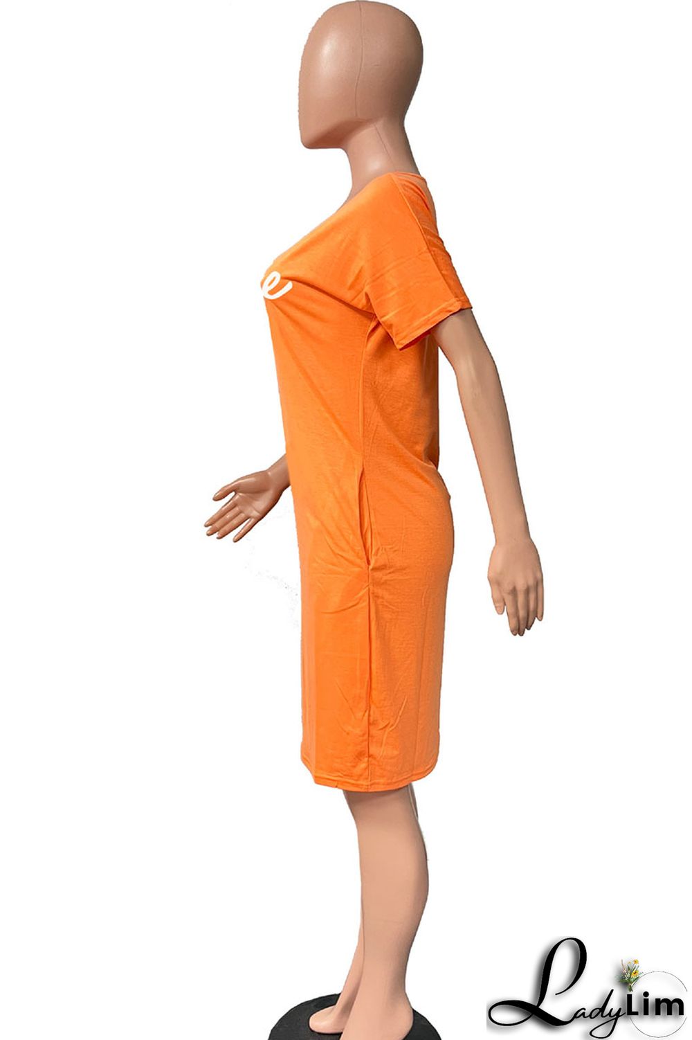 Pink Casual Print Patchwork V Neck Straight Dresses