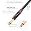 Professional Male 3pin XLR To Dual 6.35mm Male TS Mono Plug Cable Accessories