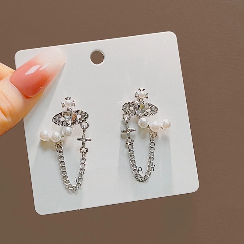 1 Pair Minimalist Classic Style Round Beaded Imitation Pearl Earrings Ear Studs