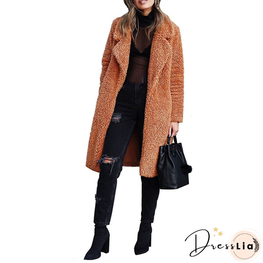 Ladies Girls Thick Warm Coat Jacket Coat Zip Up Tops Plus Size