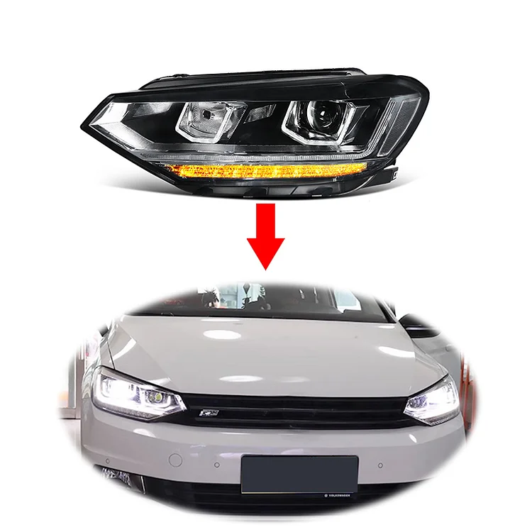 Upgrade LED Headlamp headlight For V W vw Volkswagen Touran L 2016 2022 head lamp head light assembly plug and play ITN Auto