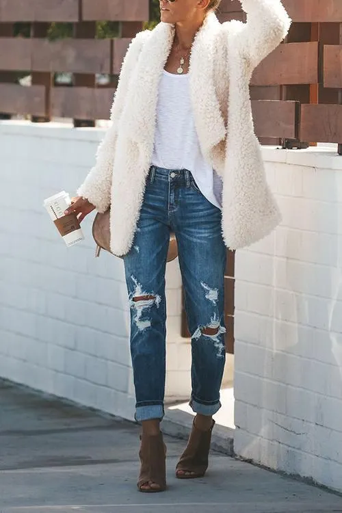 Vanderbilt Pocketed Sherpa Statement Jacket