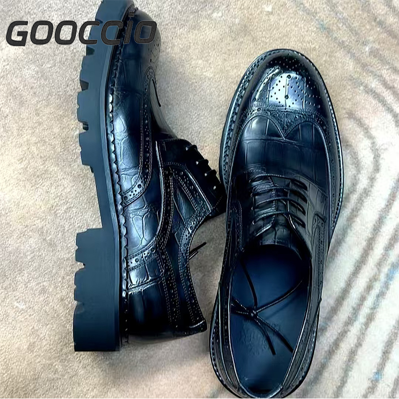 YH199 Prenium Calf-Skin Dress Shoes/Derby Shoes For Men GOOCCIO   