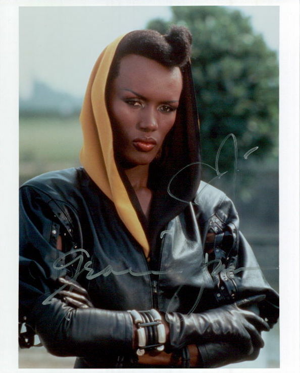 Grace Jones vintage signed 8x10 Photo Poster painting In-person