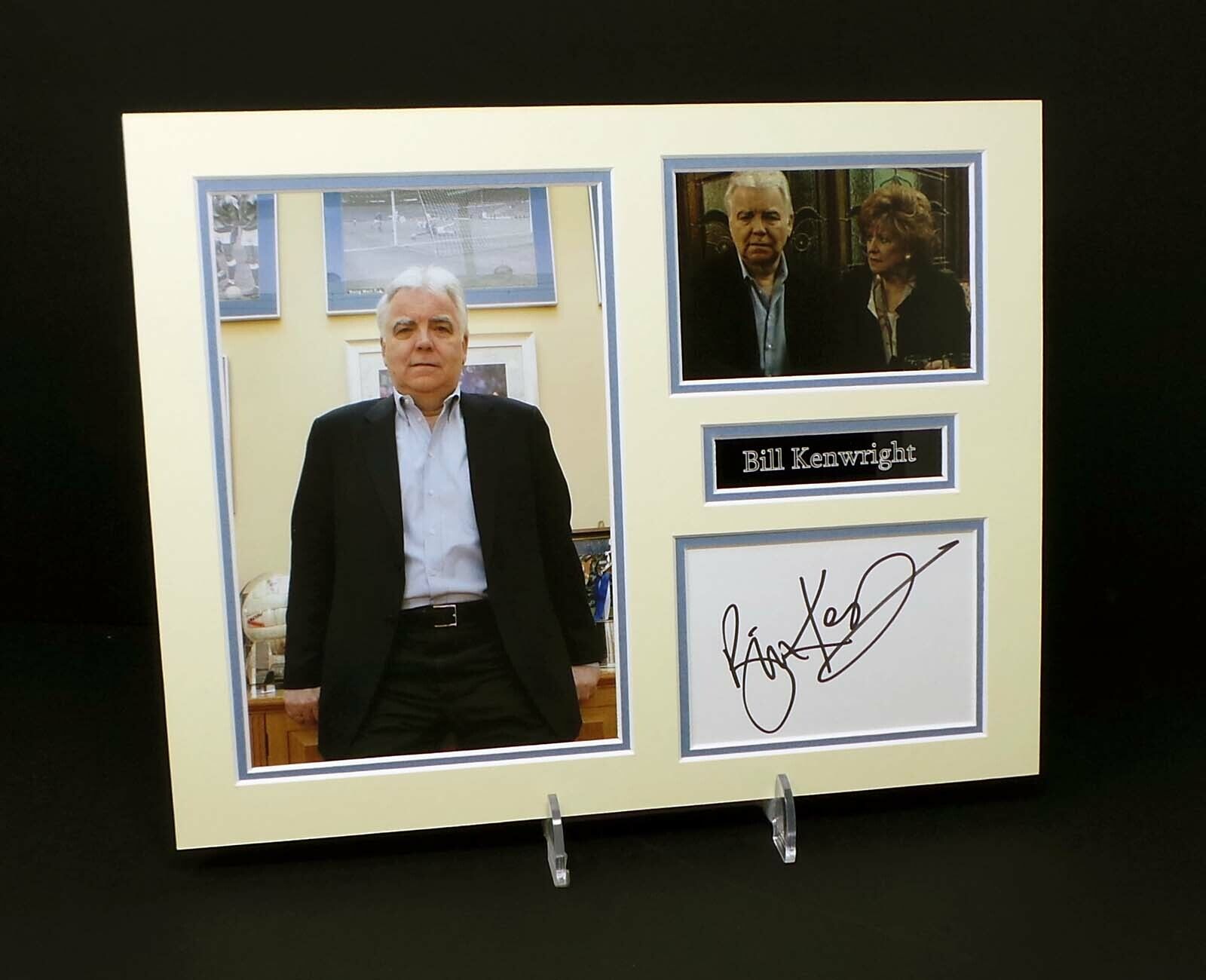 Bill KENWRIGHT Signed Mounted Photo Poster painting Display AFTAL RD COA Everton Coronation St