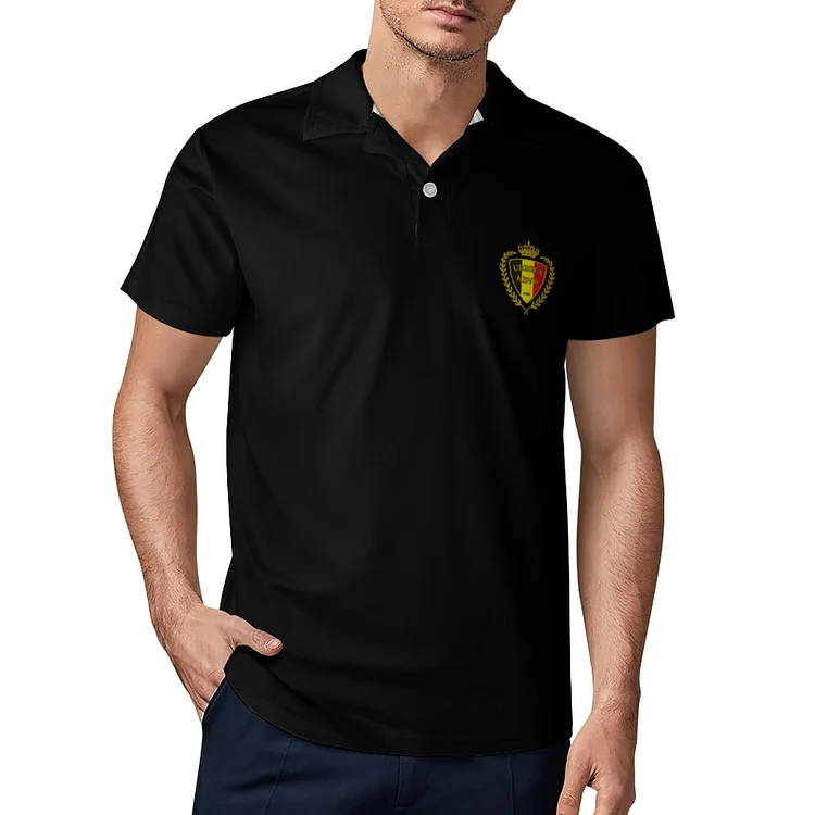 Belgique Polo De Golf &Agrave; S&eacute;chage Rapide Coupe Homme Blanc