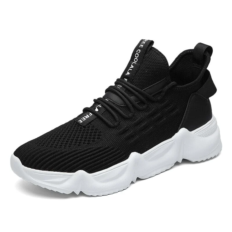 Men's Shoes Portable Breathable Running Shoes Black White Sneakers Comfortable Walking Jogging Casual 2021 New Men Shoes Zapatos
