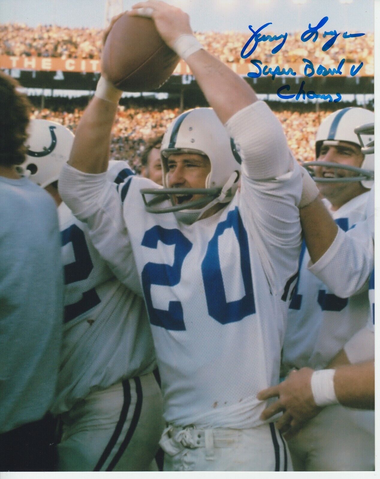 Rick Volk W/ SB Inscription #1 8x10 Signed Photo Poster painting w/ COA Baltimore Colts -