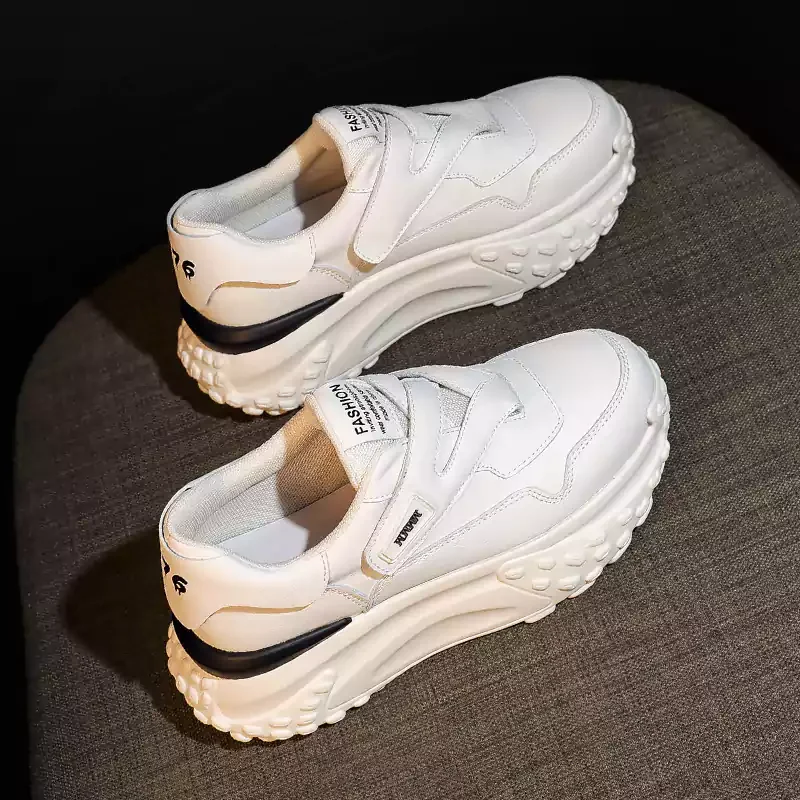 Letclo™ Chunky Heel Velcro Walking Sneakers letclo 