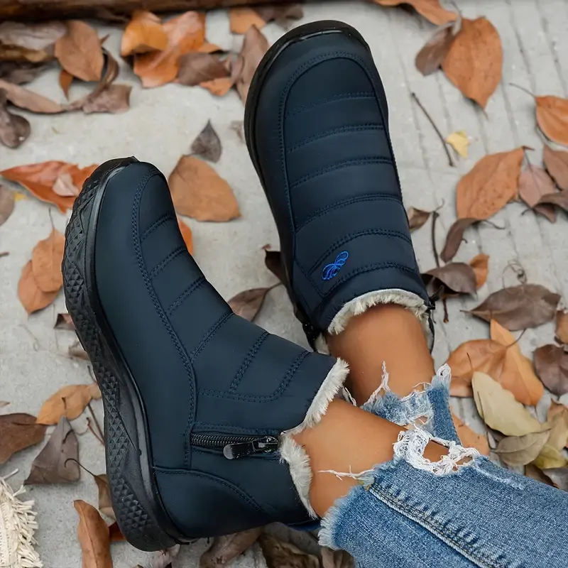 Women's Insulated Snow Boots &ndash; Waterproof. Non-Slip & Fur Lined | Comfortable Warm Winter Shoes for Mature Women