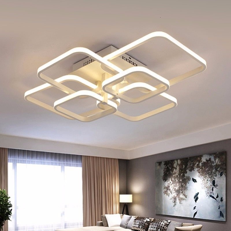 Touch Remote Dimming Modern plafon LED Ceiling Lamp Fixture Aluminum