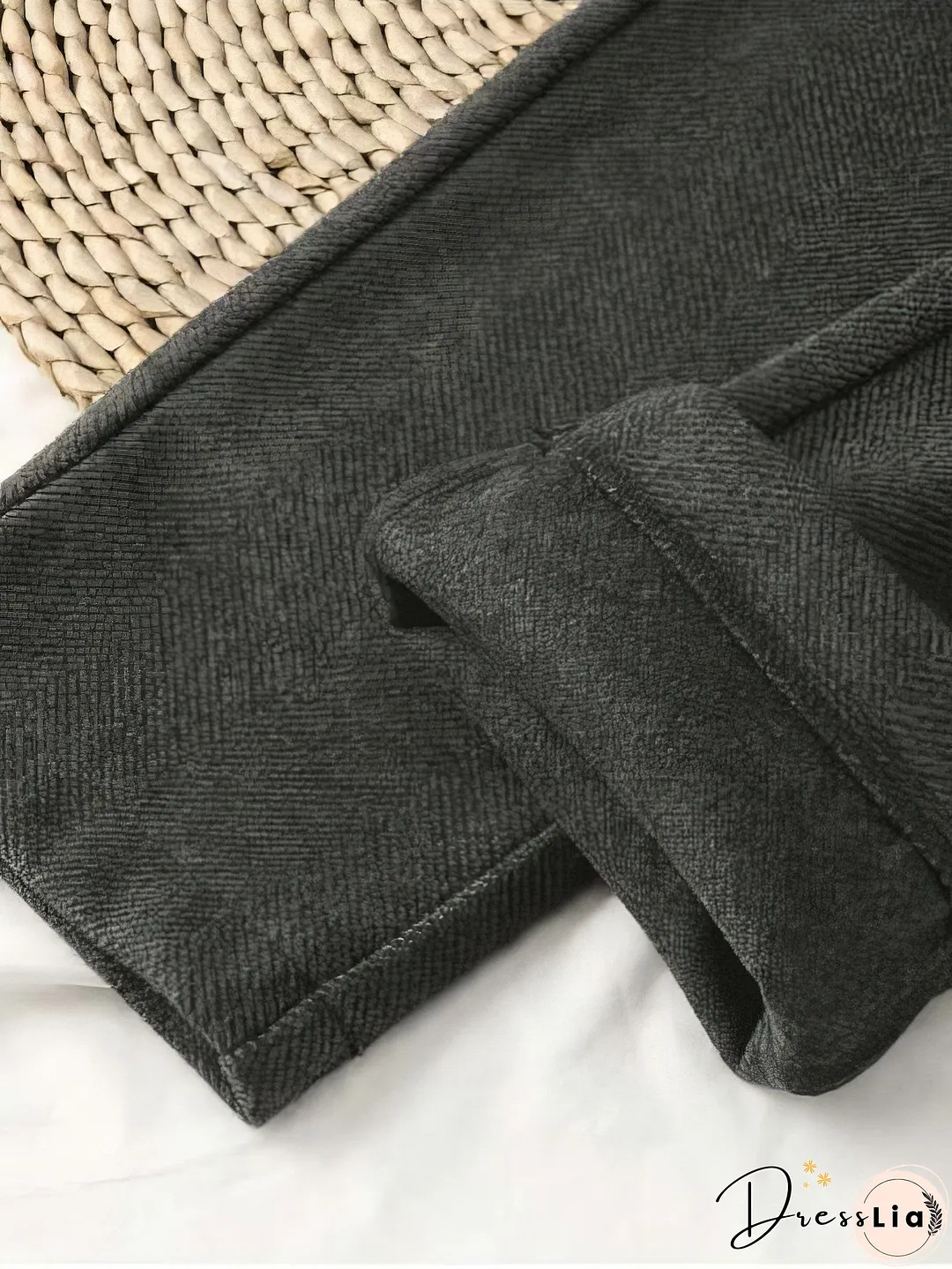 High Waist Pocket Wool Harem Pants