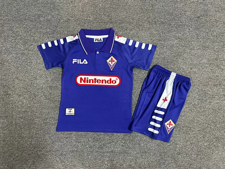 1998/99 Fiorentina Home Retro - Kids Kit