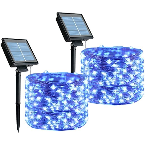 Outdoor Solar String Lights, 39.3 Feet 100 Led 8 Modes Waterproof  Solar Powered Fairy Lights for Part 、、sdecorshop