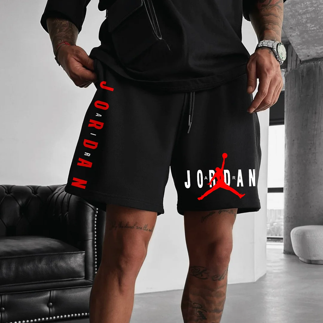 Men's Street Style Basketball Print Shorts