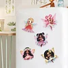 8Pcs Fairy Diamond Painting Fridge Magnet Diamond Art Magnets Decals Kit