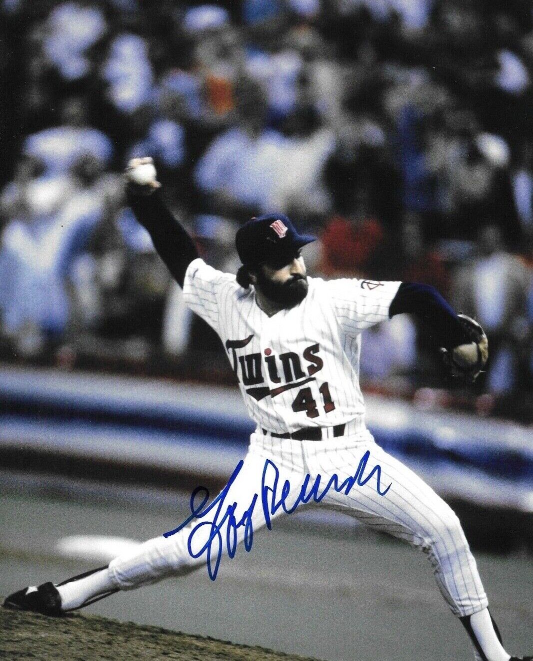 * JEFF REARDON * signed 8x10 Photo Poster painting * MINNESOTA TWINS * COA * 2