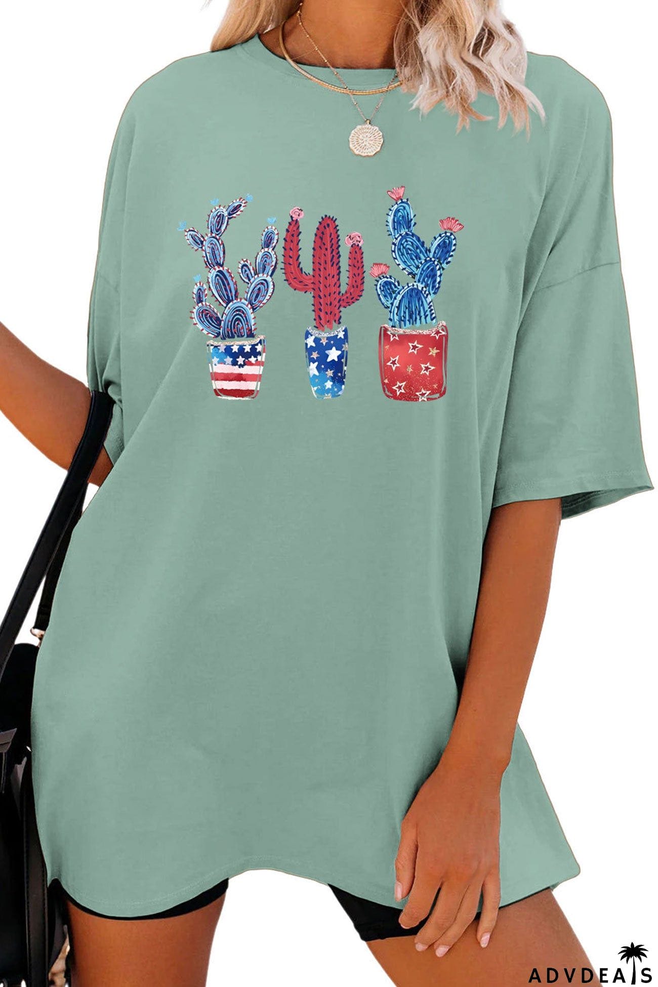 Cactus Flag Print T-shirt