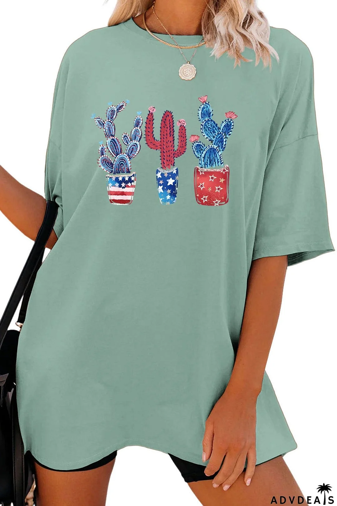 Cactus Flag Print T-shirt