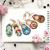 5pcs DIY Full Drill Diamond Paintng Special-shaped Russian Dolls Keychains Kit