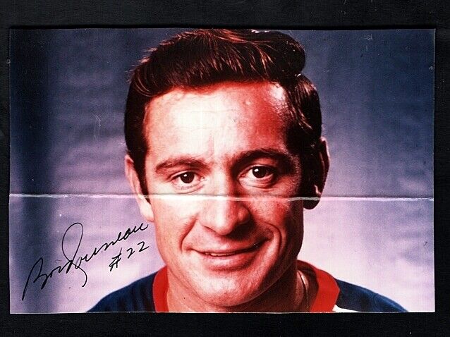 1960-70 BOBBY ROUSSEAU-MONTREAL CANADIENS AUTOGRAPHED COLOR 4X6 Photo Poster painting