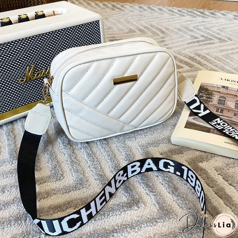 Women's Solid Color Shoulder Bag Messenger Bag