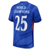 WORLD CHAMPIONS #25 Chelsea Home Authentic Soccer Jersey 2025/26 with chest badge