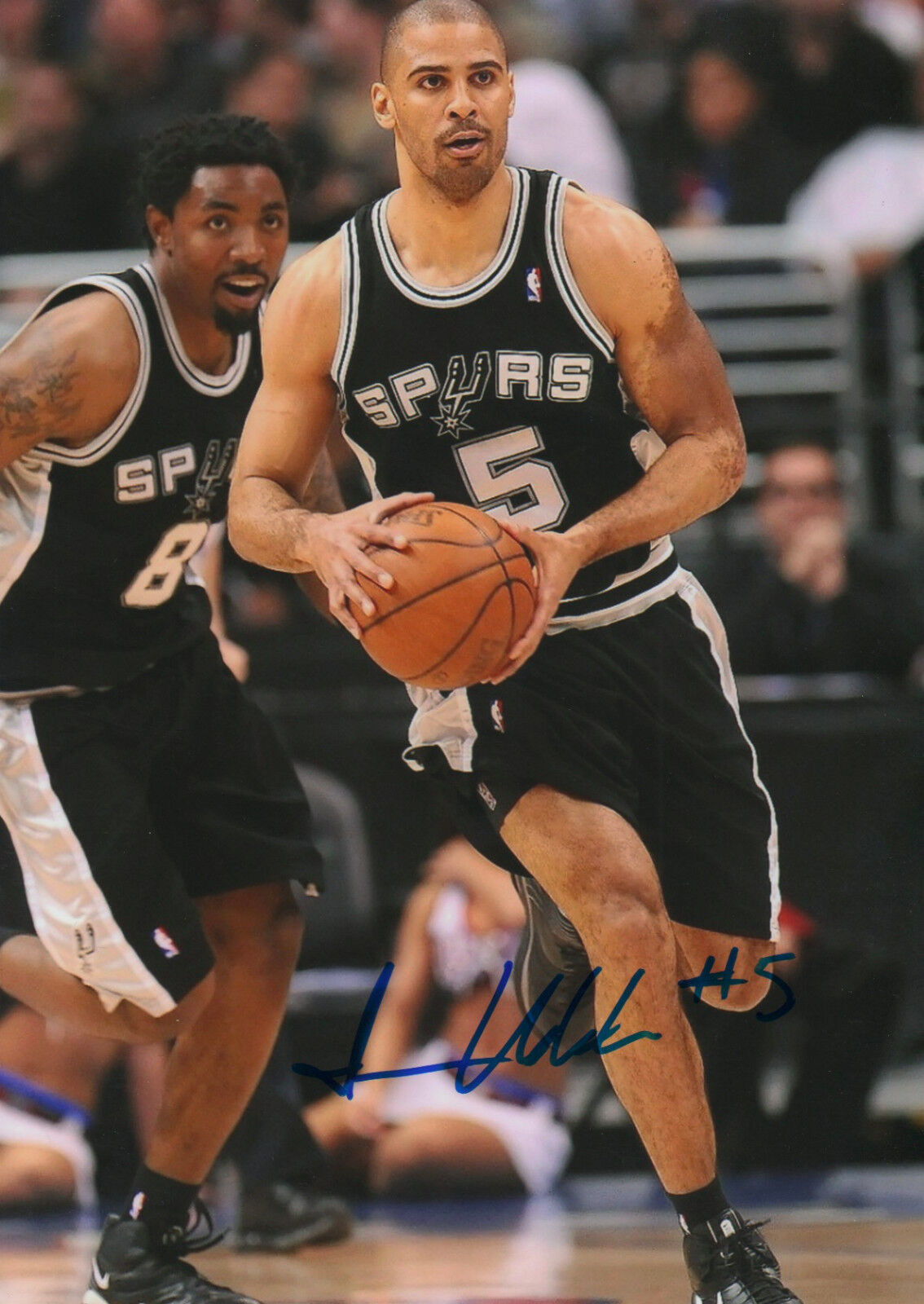 Ime Udoka Spurs NBA signed 8x12 inch Photo Poster painting autograph