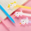 24PCS Cartoon Unicore 0.5mm Black Gel Pen School Opens Season Student Office Cute Stationery