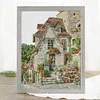 Flower House-14CT Stamped Cross Stitch 30*40cm/11.81*15.75in