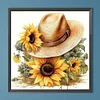 Diamond Painting-DIY Full Round Drill Sunflower Hat(40*40 CM)