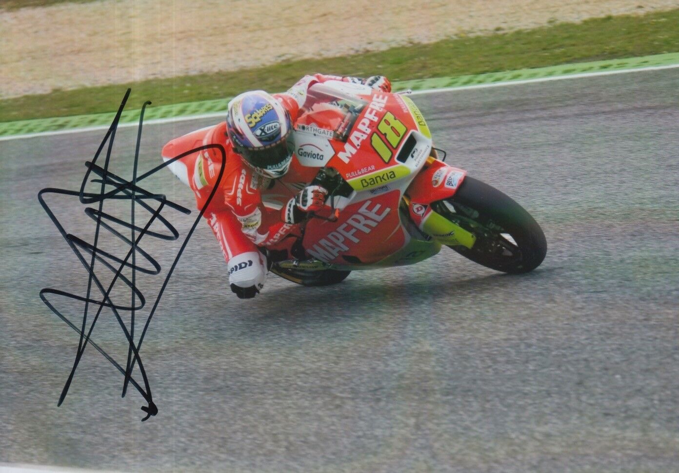 Nicolas Terol Hand Signed 7x5 Photo Poster painting Mapfre Aspar Moto2 MotoGP.