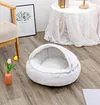 2 In 1 Dog And Cat Bed Pet Winter Bed Round Plush Warm Bed House Soft Long Plush Pets Bed Pet Products