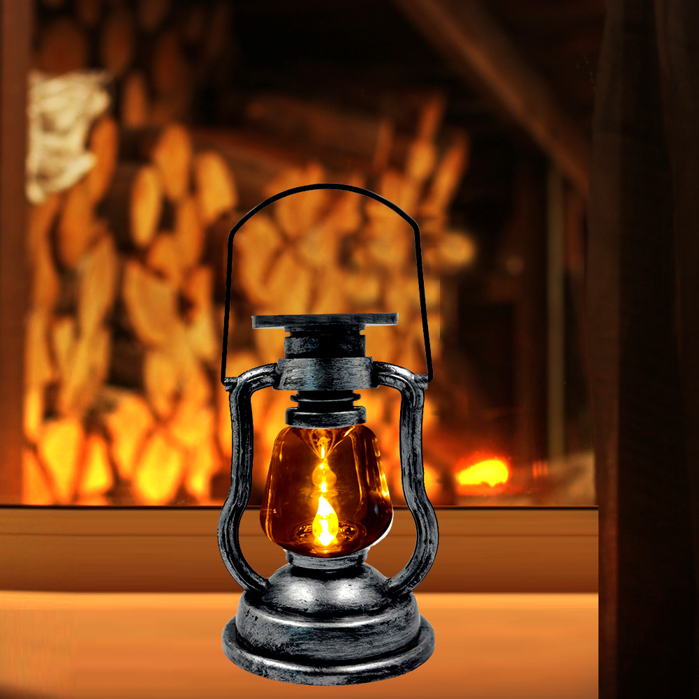 

Powered Retro Classic Kerosene Portable LED Lantern-Solar Hanging Light, 501 Original