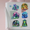 6Pcs Diamond Painting Halloween Magnets Refrigerator for Adults Kids