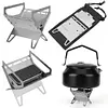 Stainless Steel Mini Folding Stove Portable Mini Wood Stove Outdoor Camping Gear