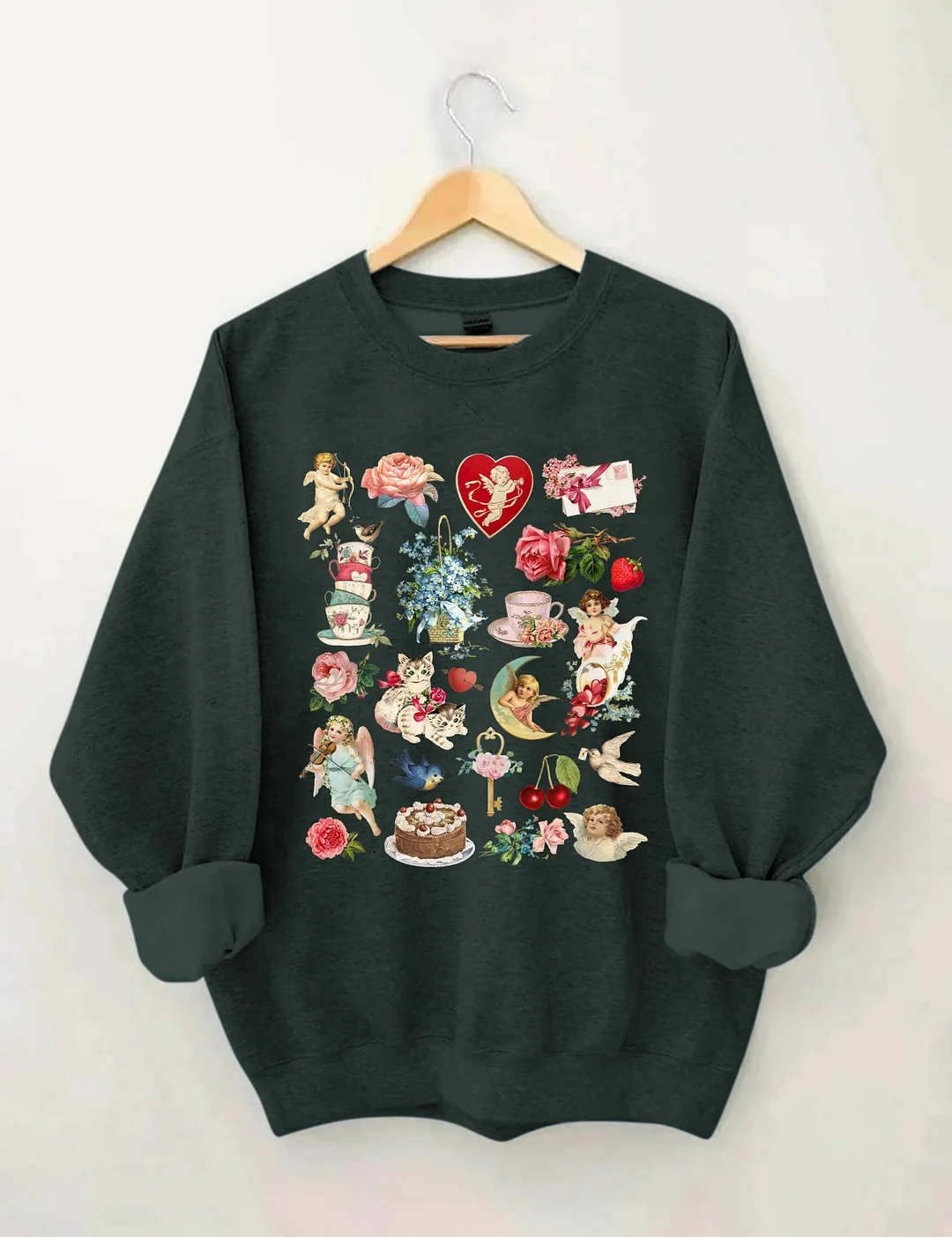 Valentine's Vintage Style Sweatshirt