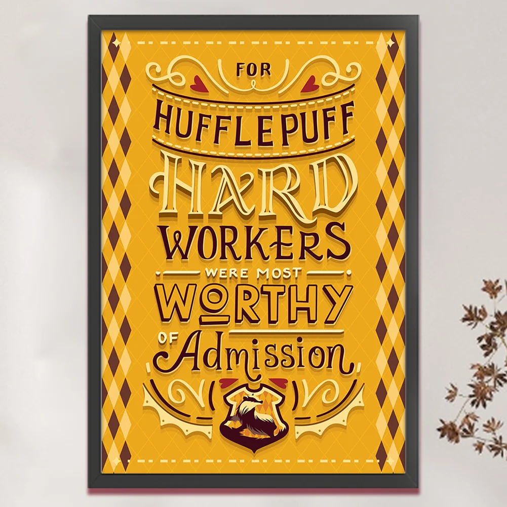 Full Embroidery cotton 11CT Print Harry Potter Academy Cross Stitch 50x70cm