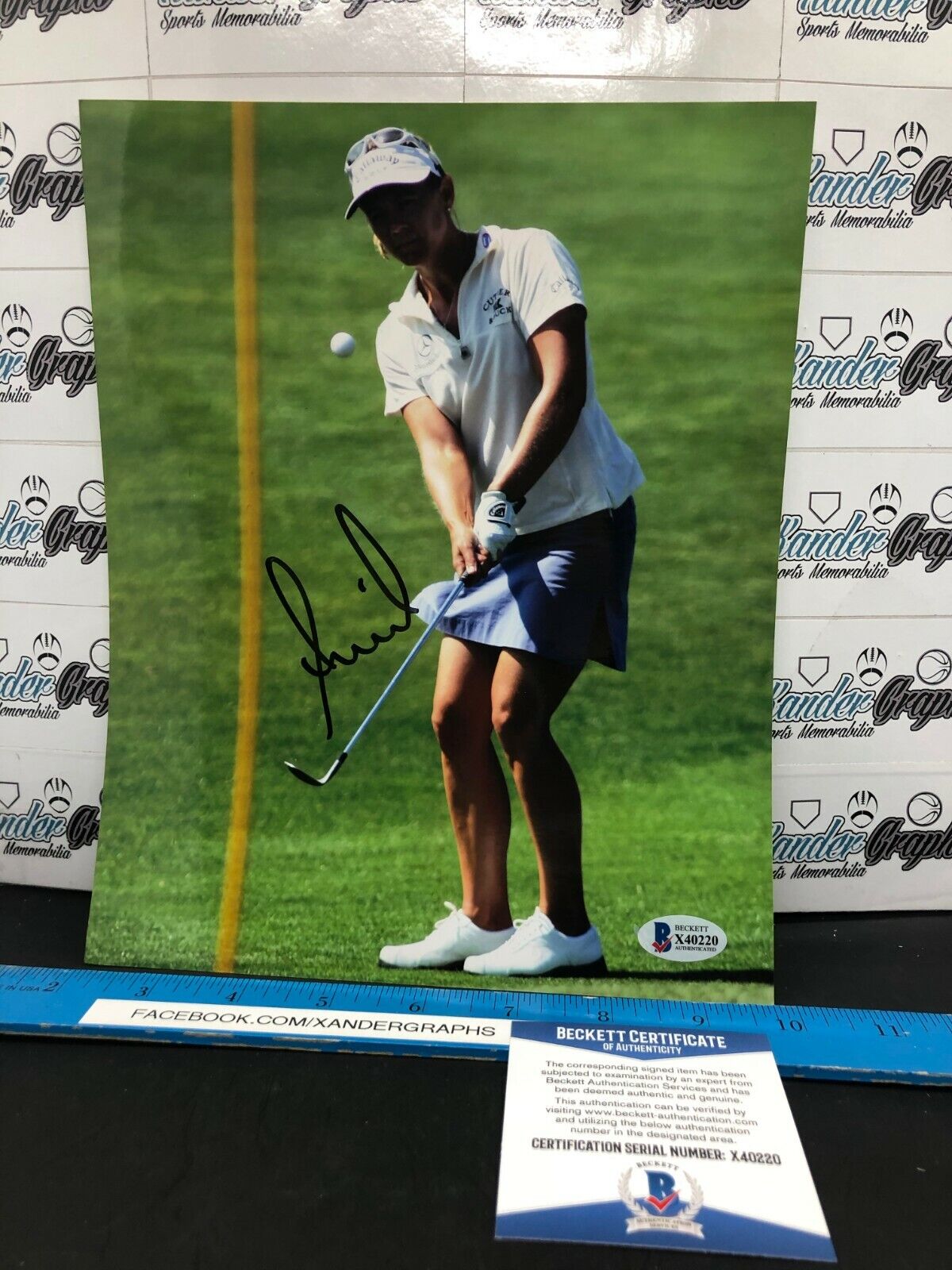 ANNIKA SORENSTAM LPGA HOF SIGNED AUTOGRAPHED 8X10 Photo Poster paintingGRAPH-BECKETT BAS COA