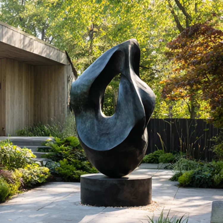 &ldquo;Soulwave&ldquo; Contemporary Bronze Abstract Sculpture for Luxury Gardens & Estates