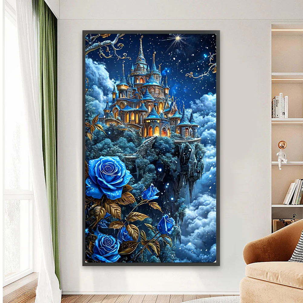 Diamond Painting - Full Round Drill - Rose Castle(Canvas|40*70cm)