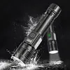 30W LED+COB High Power Flashlight USB Rechargeable 800LM Zoomable Flashlight