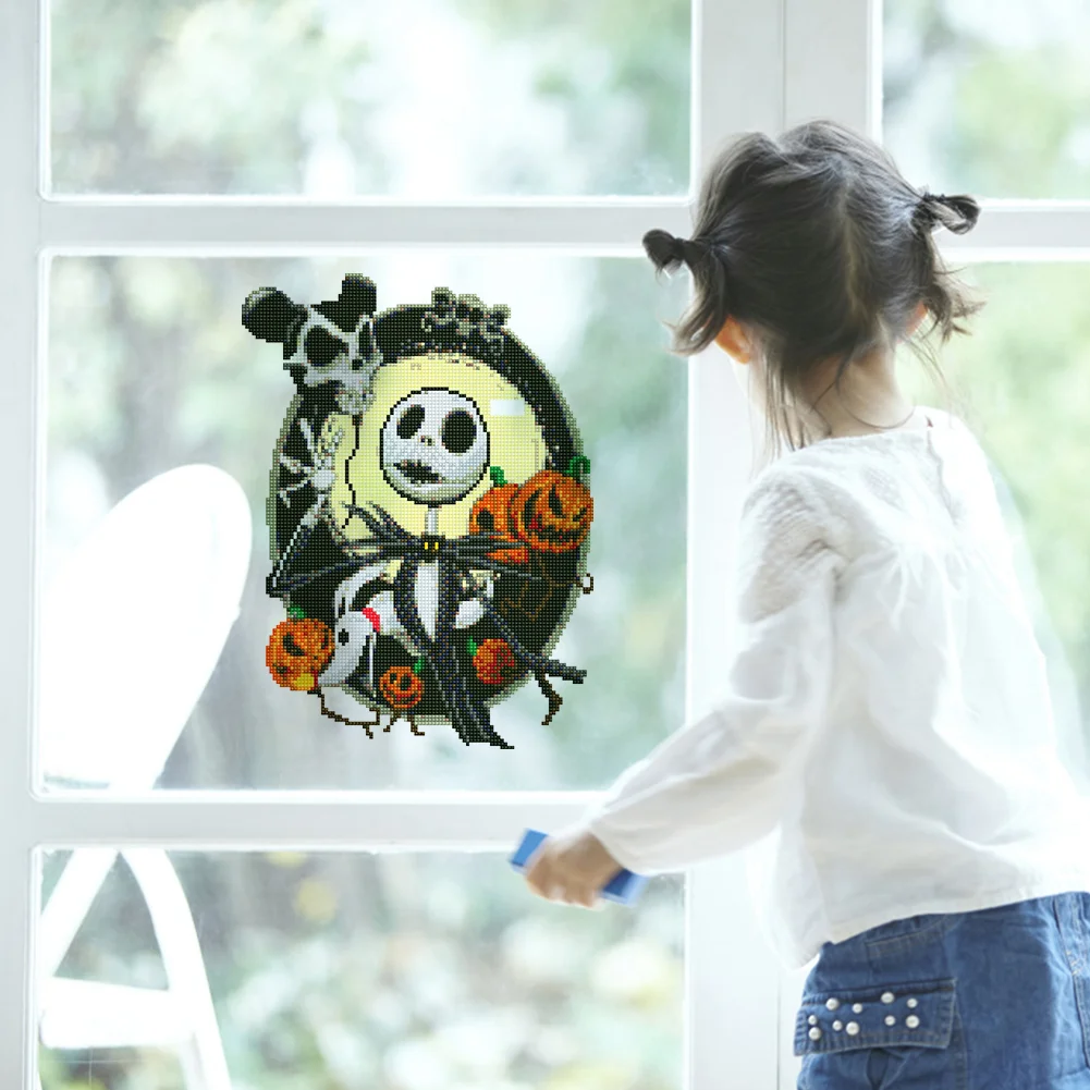 Halloween Elemen Gift Diamond Mosaic Stickers 30X40cm (Night Living Dead)
