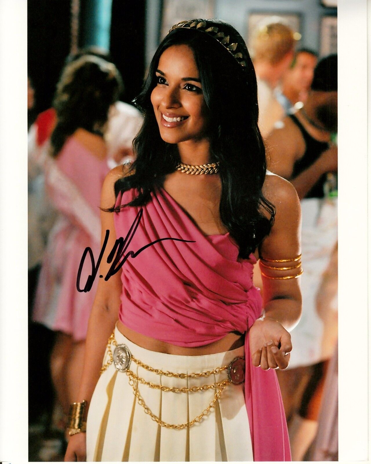 DILSHAD VADSARIA hand-signed GREEK 8x10 uacc rd coa SEXY @ COSTUME PARTY proof