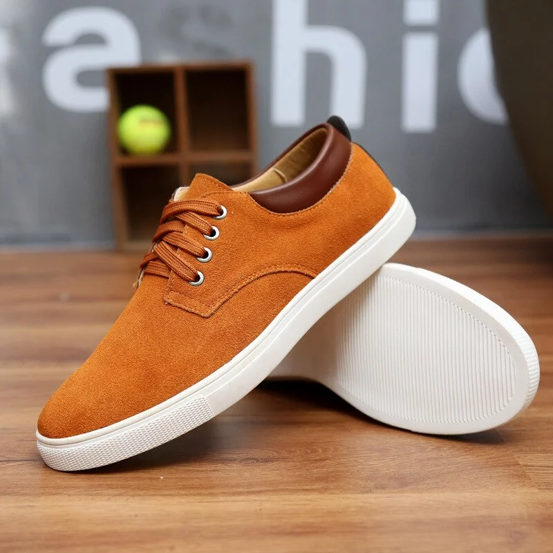 Faux Suede Chaussures Pour Hommes мужская обувь Casual Comfortable кроссовки мужские Men Shoes Mens Sneakers  أحذية الرجال KR642