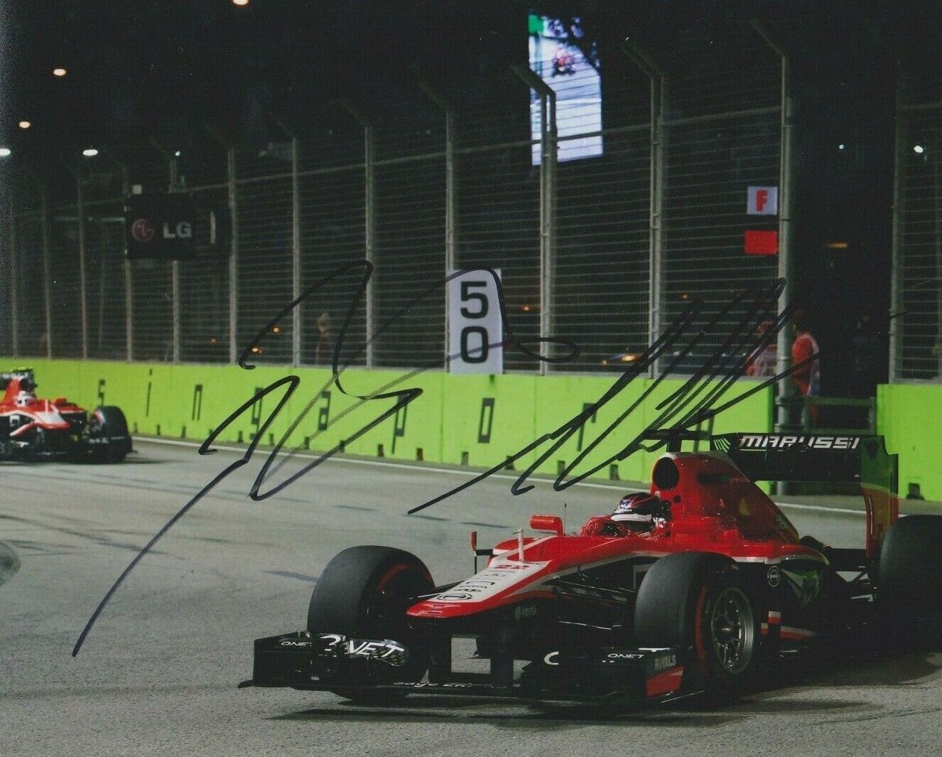 Jules Bianchi **HAND SIGNED** 8x10 Photo Poster painting ~ AUTOGRAPHED ~ Formula One 1