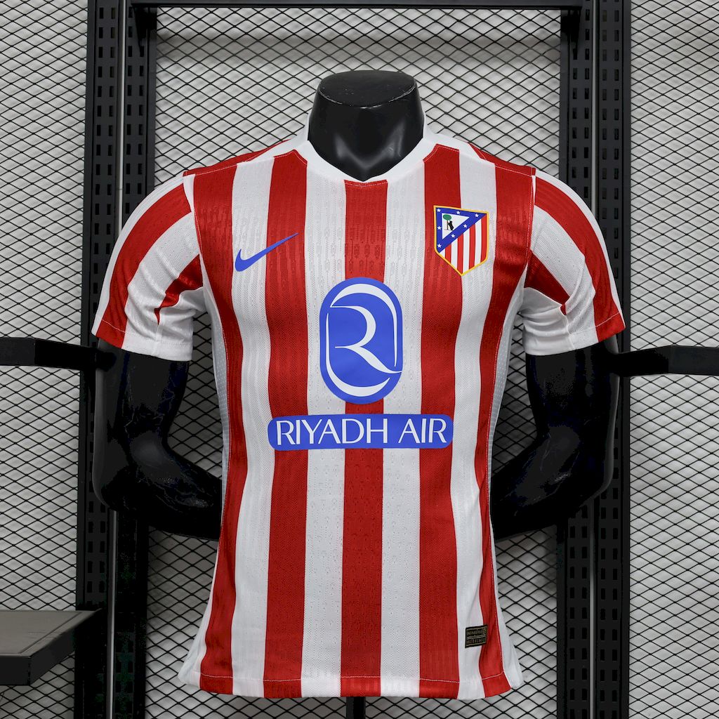 2025-2026 Player Version Atletico Madrid Home Football Shirt 1:1 Thai Quality- Maxi Kit