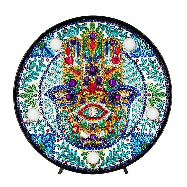 DIY Full Drill Diamond Painting Embroidery Special Shape LED Light