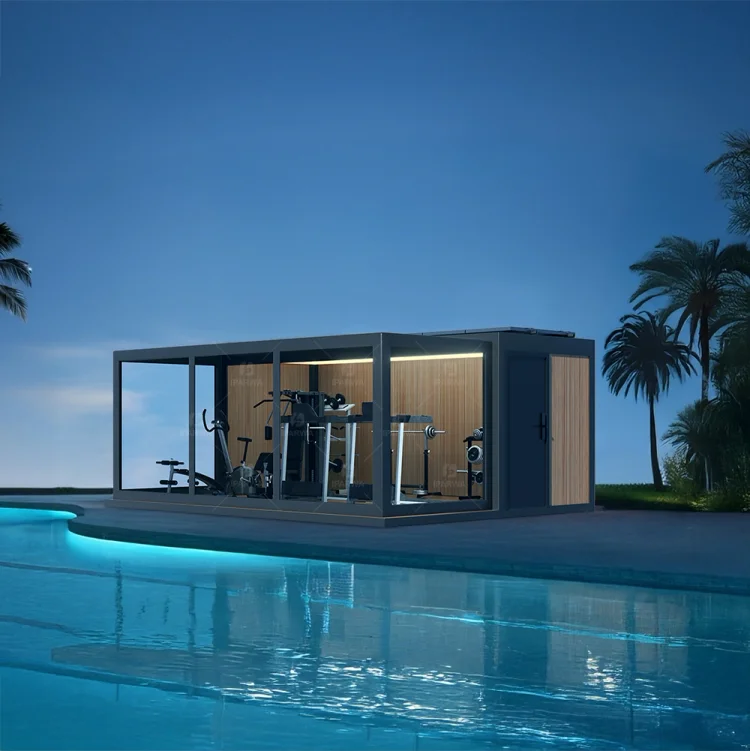 G1 22.7m² Prefab House Pull Out Modular Sliding Gym